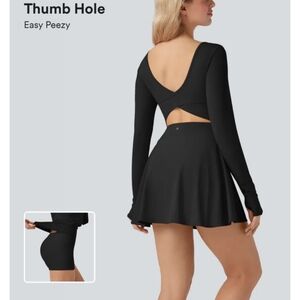 HALARA SoftlyZero™ Airy U Neck Long Sleeve Thumb Hole 2-in-1 Cool Touch Mini